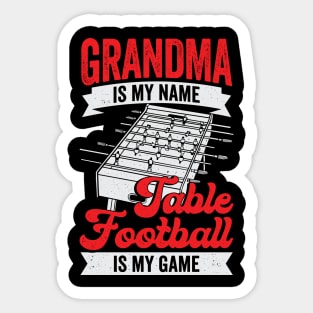 Table Football Soccer Grandma Gift Sticker